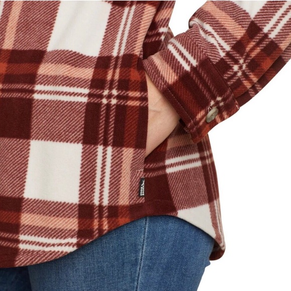 SHACKET EddieBauer SOFT MicroFleece Pockets Plush Unlined EUC - Picture 3 of 8